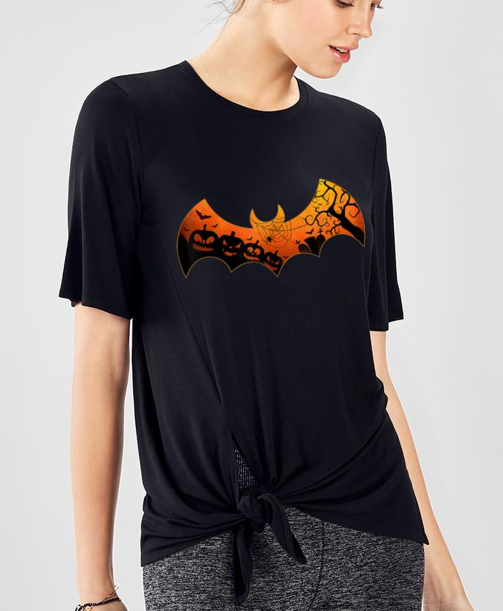 Pretty Halloween Bat Spooky Trick or Treat Bat Lover Pumpkin shirt
