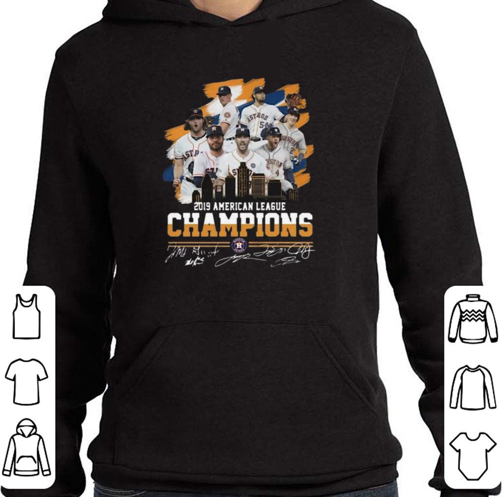 Top Houston Astros City 2019 American League Champions Signatures shirt