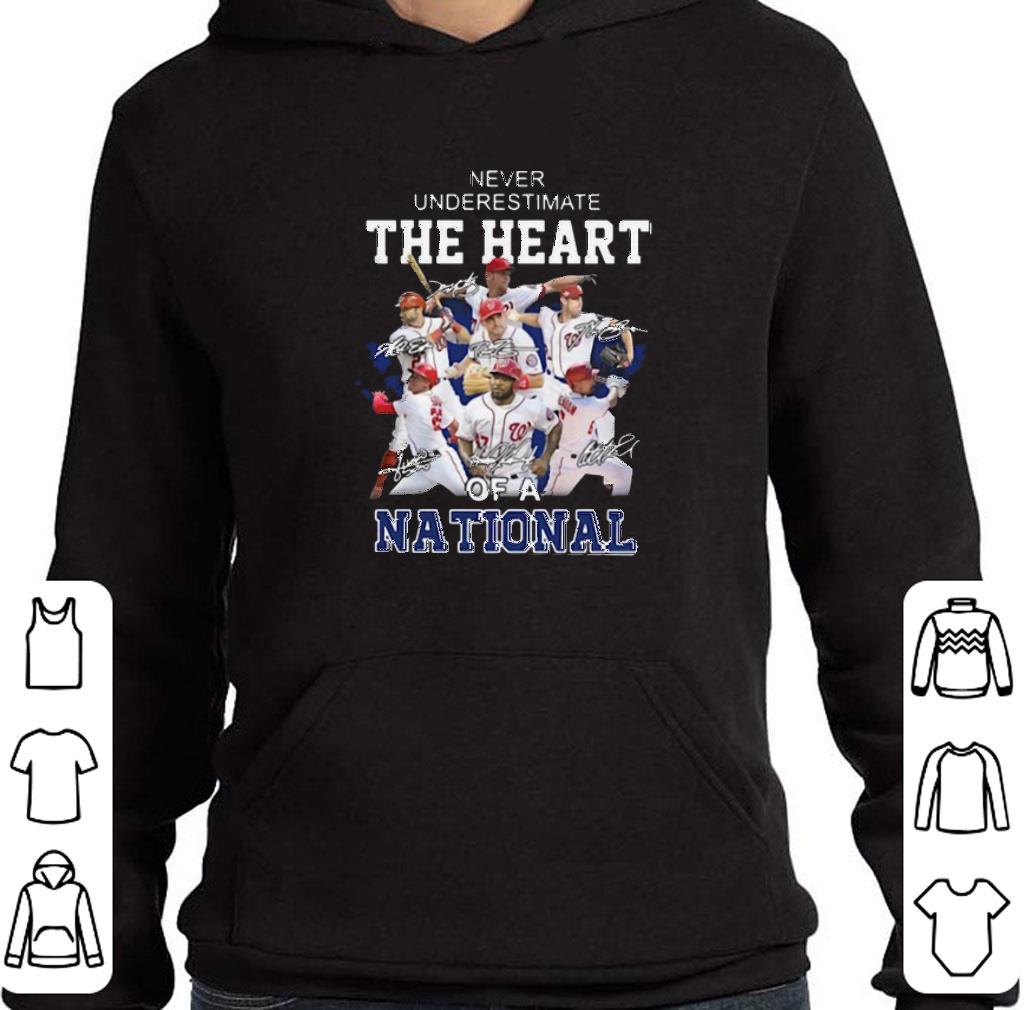 Top Never Underestimate The Heart of a Washington Nationals signatures shirt
