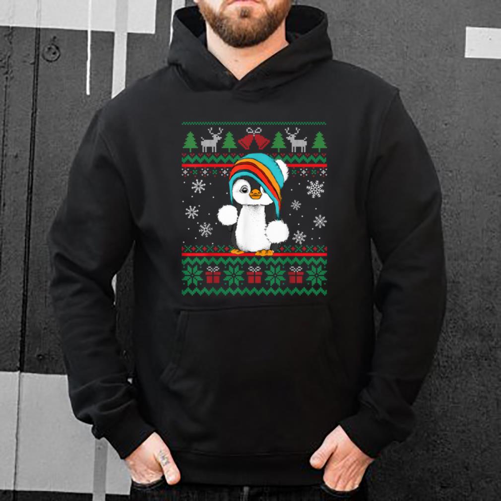 Top Penguin with Scarf Ugly Christmas Pajamas shirt