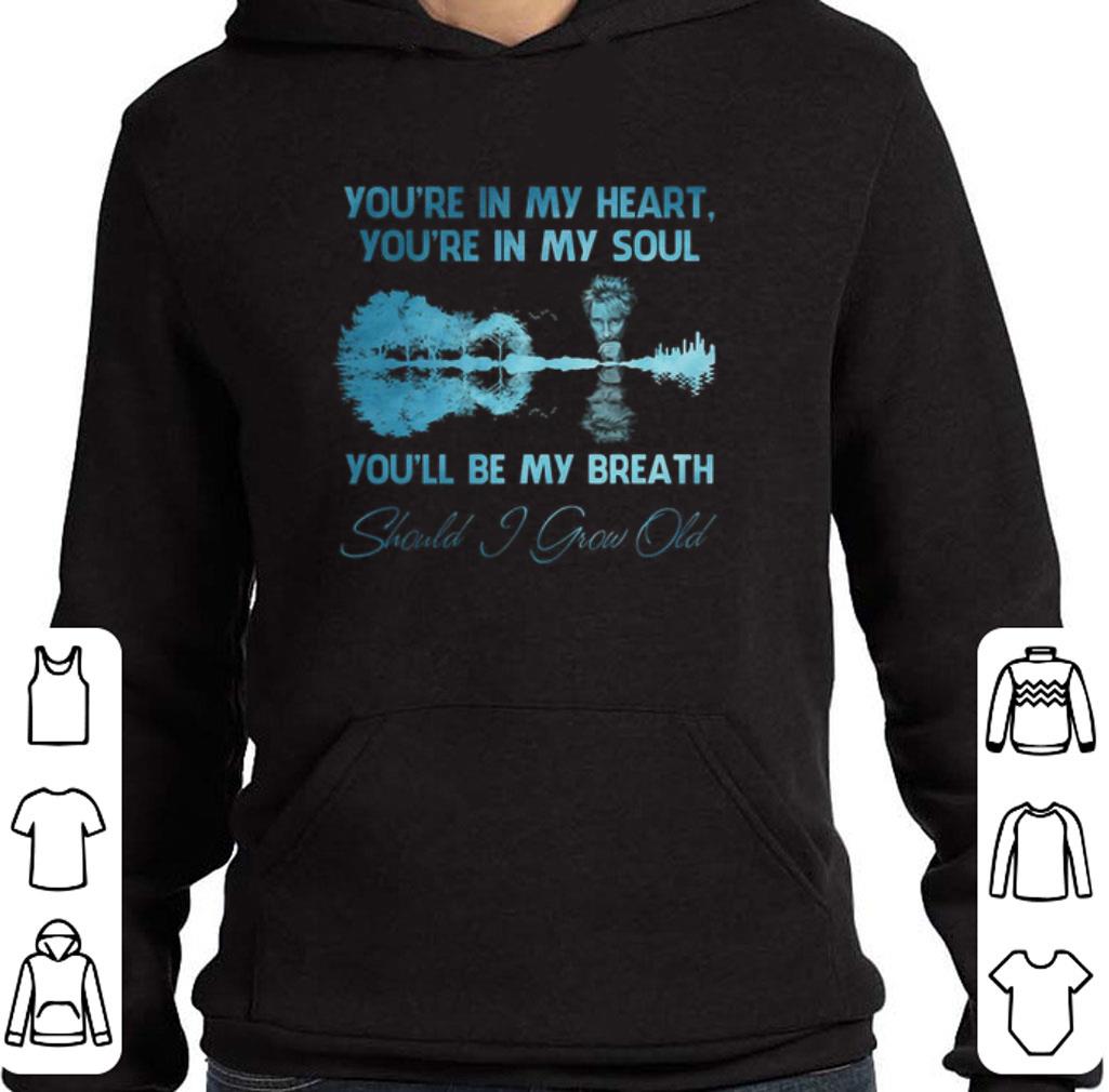 Top Rod Stewart You're in my heart You're in my soul guitar lake shirt