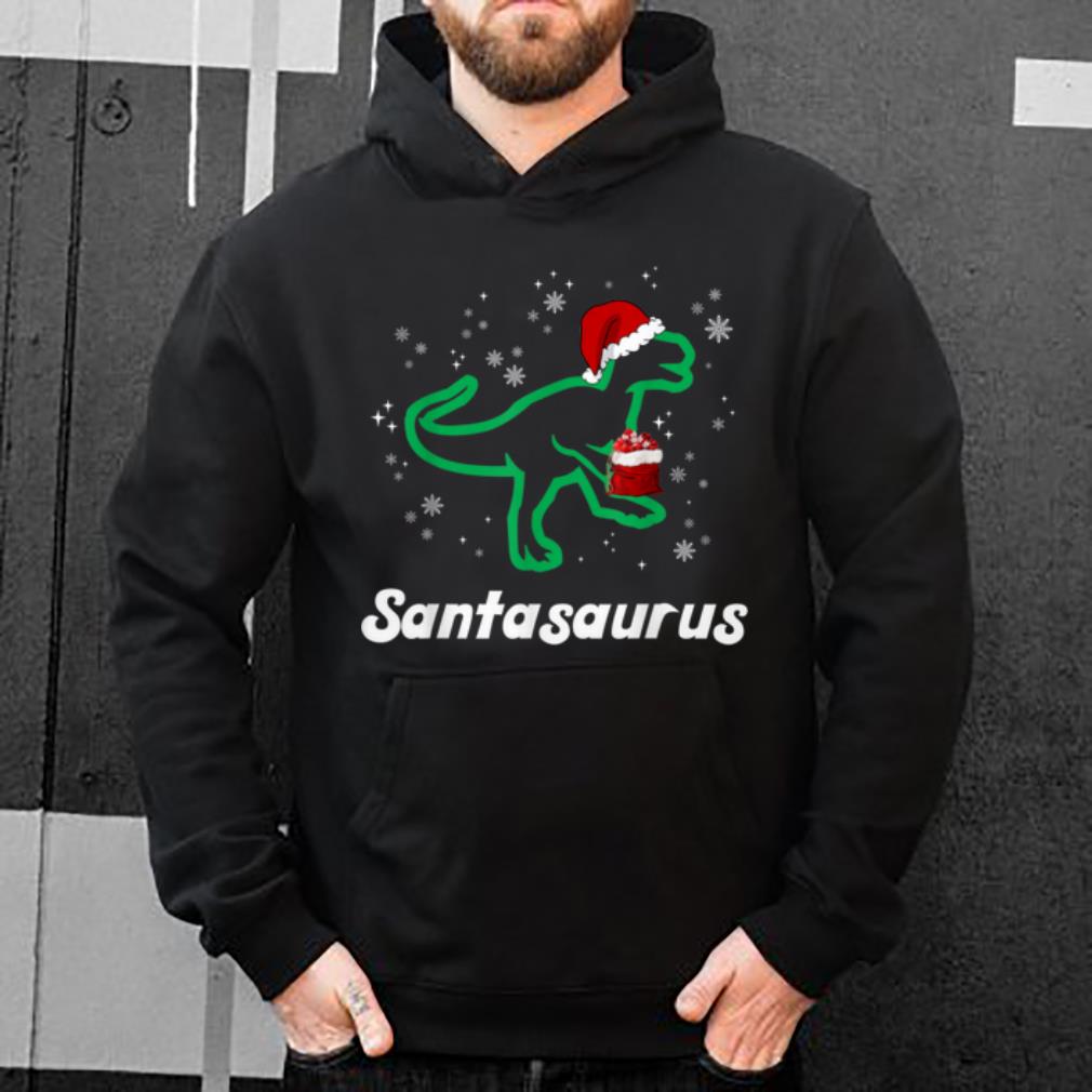 Top Xmas Santasaurus Christmas Tyrannosaurus Rex Santa Dinosaur shirt