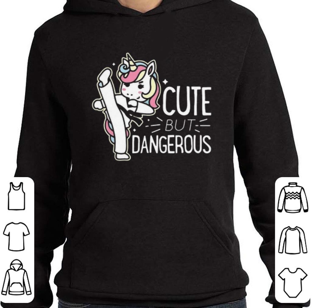 Unicorn cute but dangerous shirt