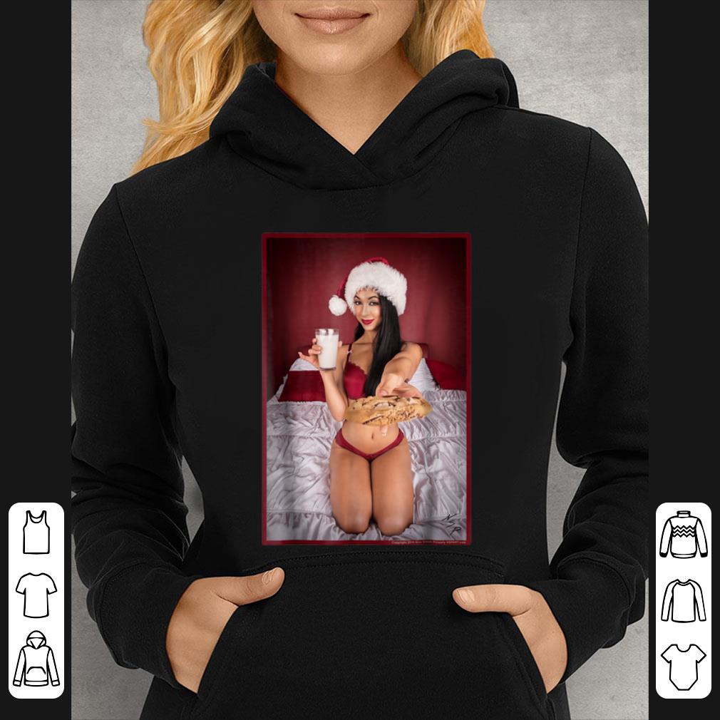 Awesome Hot Girl on Christmas - Sexy Santa's Milk & Cookie! shirt