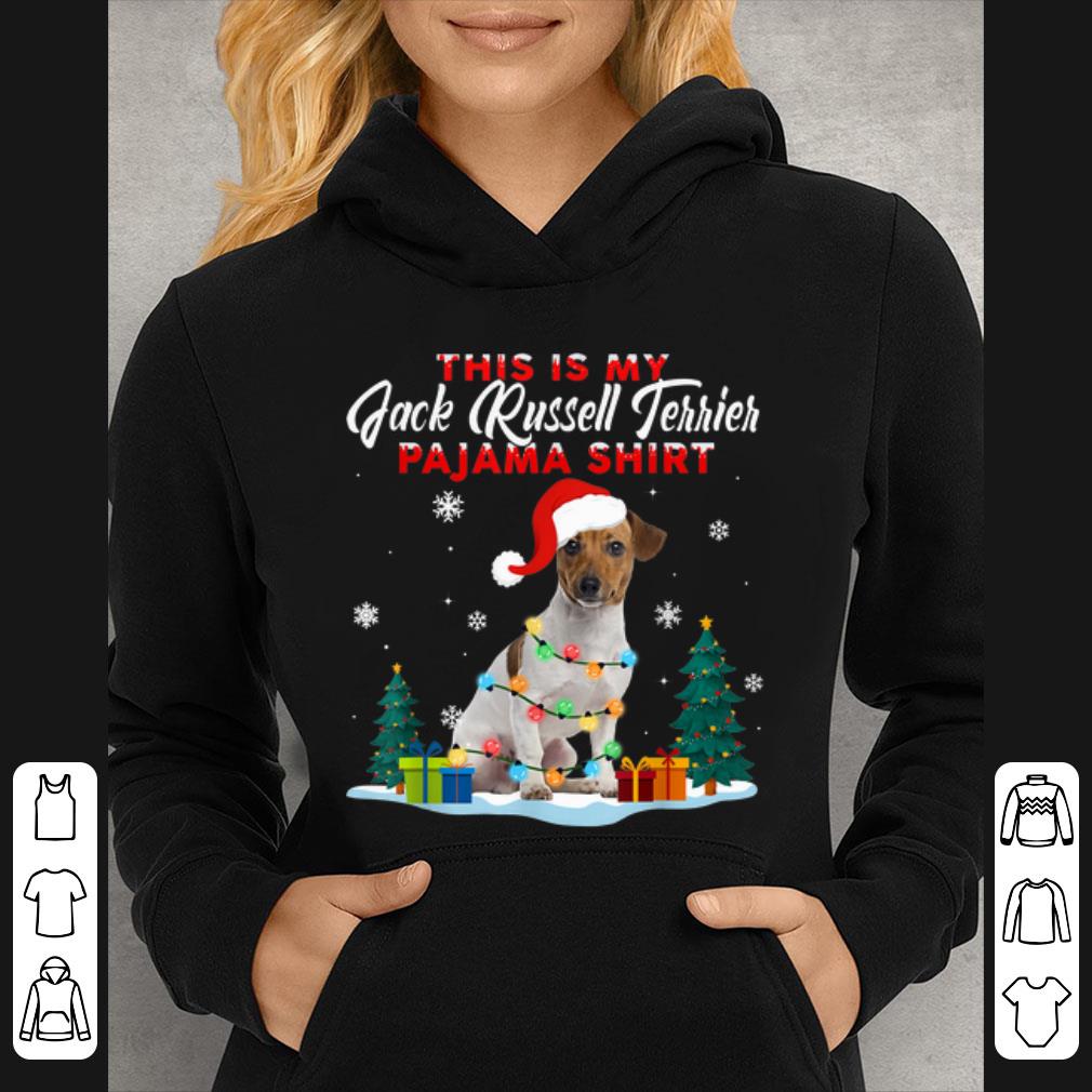 Awesome Jack Russell Terrier Christmas Pajama Lights Funny Love Dog shirt