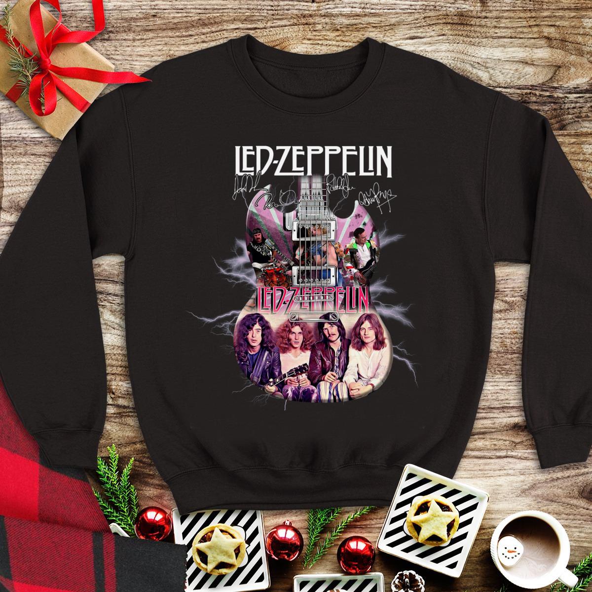 Awesome Led Zeppelin Guitar Signatures shirt