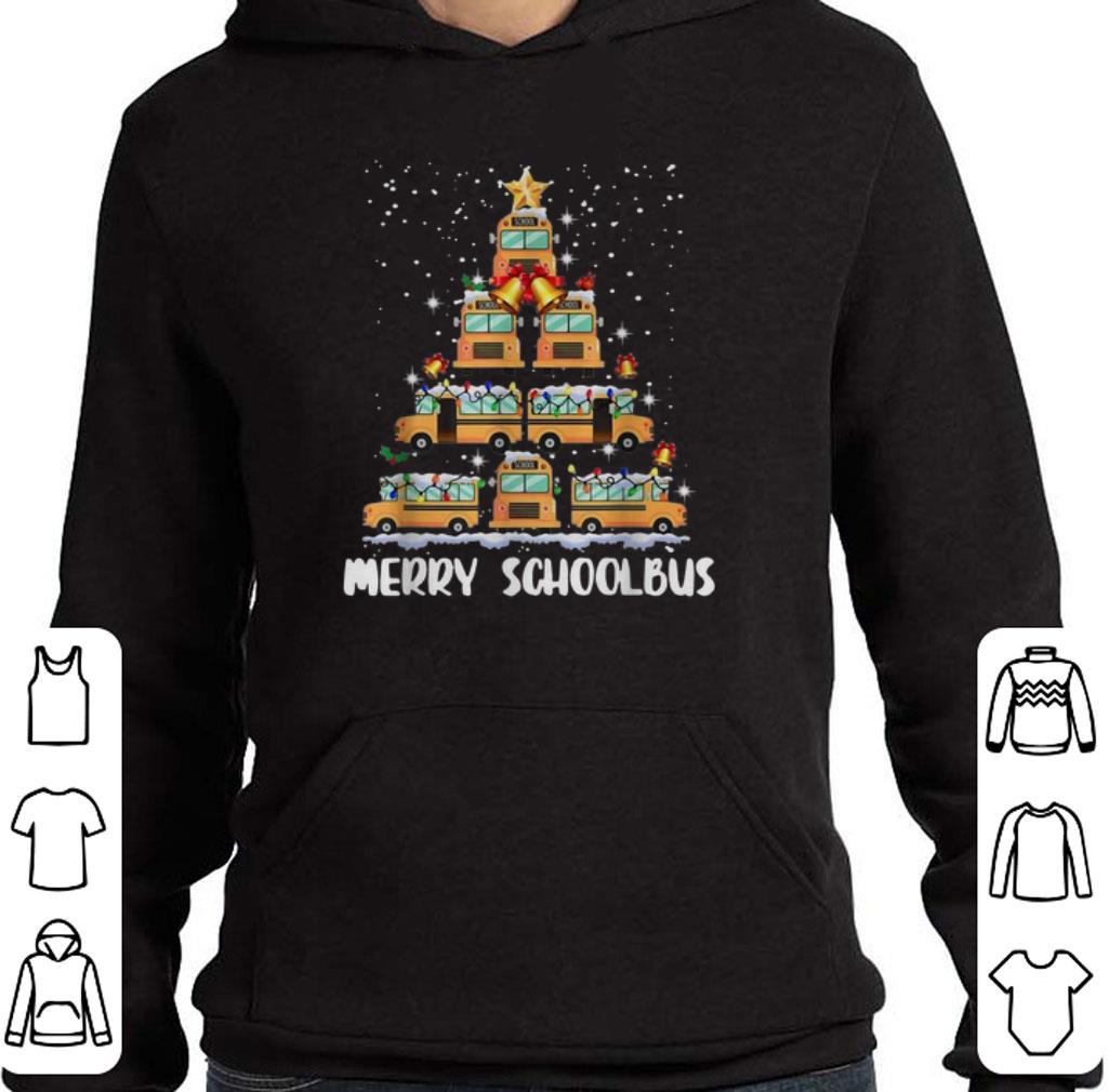 Awesome Merry Schoolbus Christmas tree school bus driver shirt