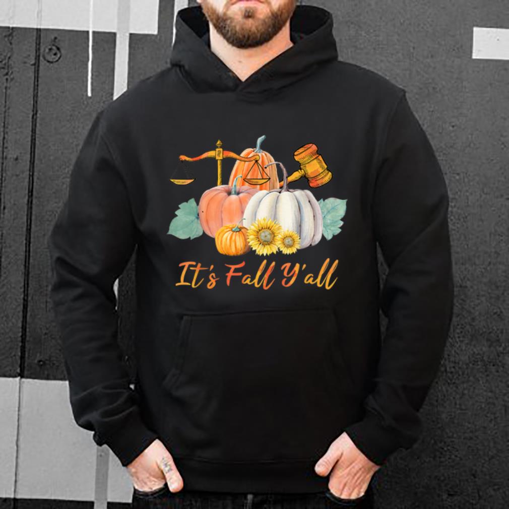 Awesome Pumpkin Lawyer It's Fall Y'all Thanksgiving Funny Gift shirt
