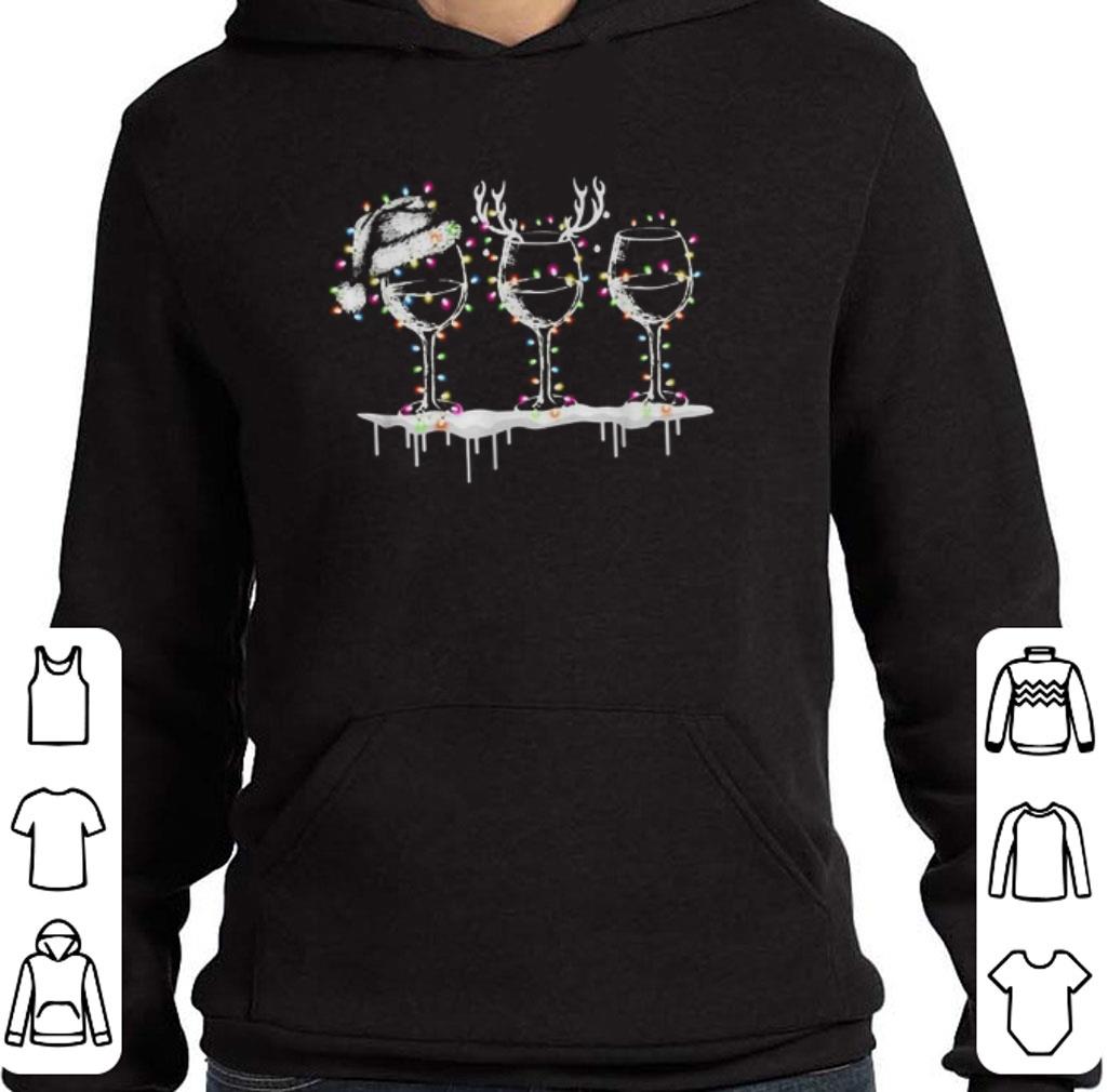 Awesome Wine santa reindeer Spirit Christmas lights shirt 6 Awesome Wine santa reindeer Spirit Christmas lights shirt