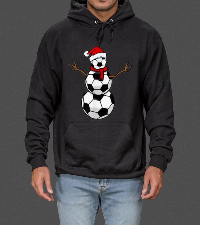 Funny Christmas Soccer Balls Santa Snowman sweater