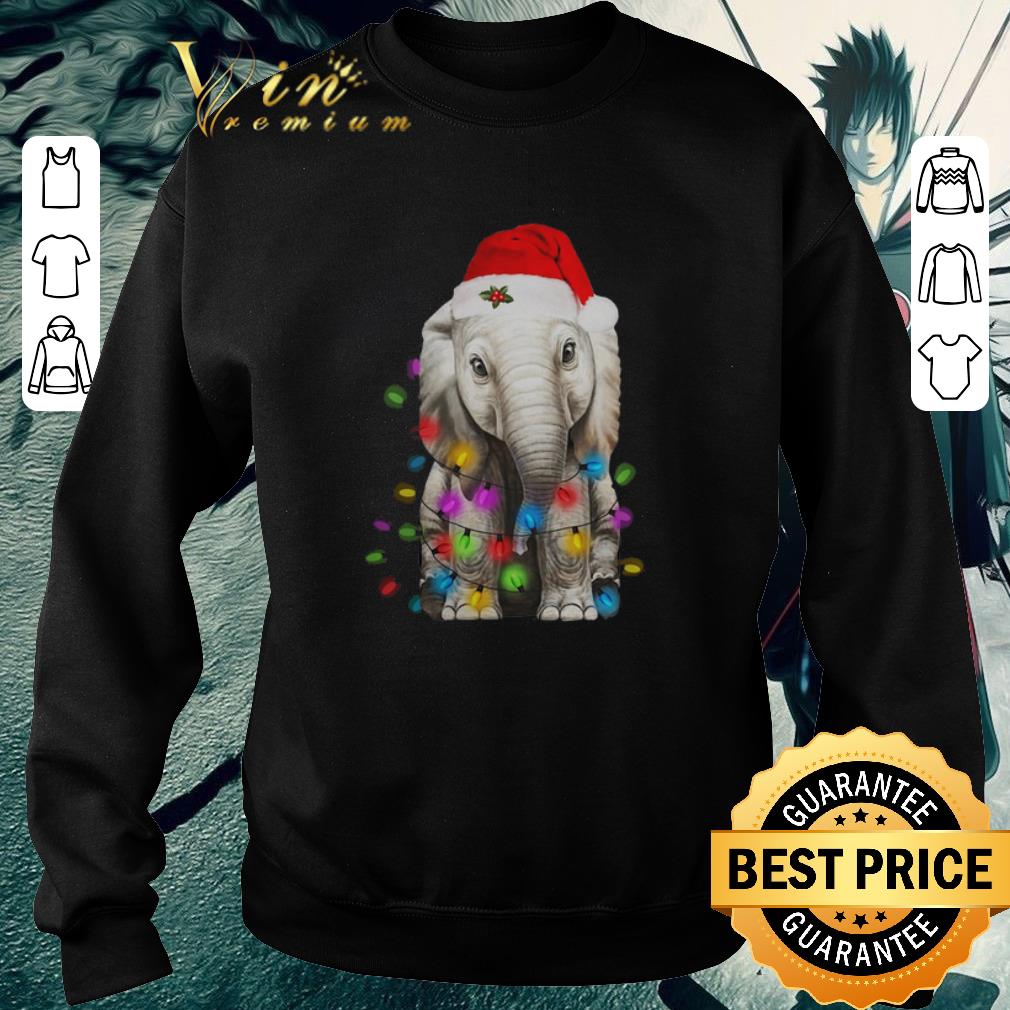 Funny Elephant String Light Christmas shirt 6 Funny Elephant String Light Christmas shirt