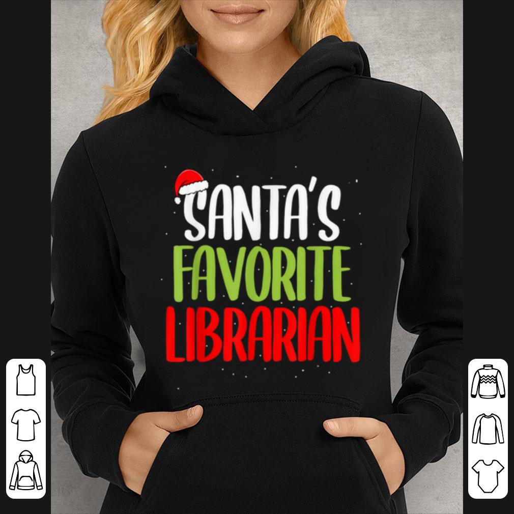 Hot Christmas Xmas Holiday - Santa's Favorite Librarian shirt