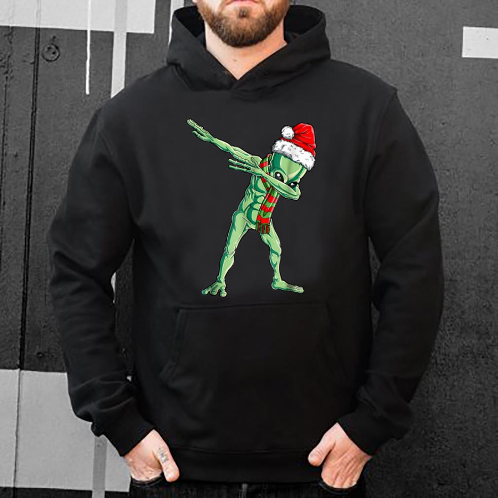 Hot Dabbing Alien Santa Christmas Boys Kids Girls Gifts shirt