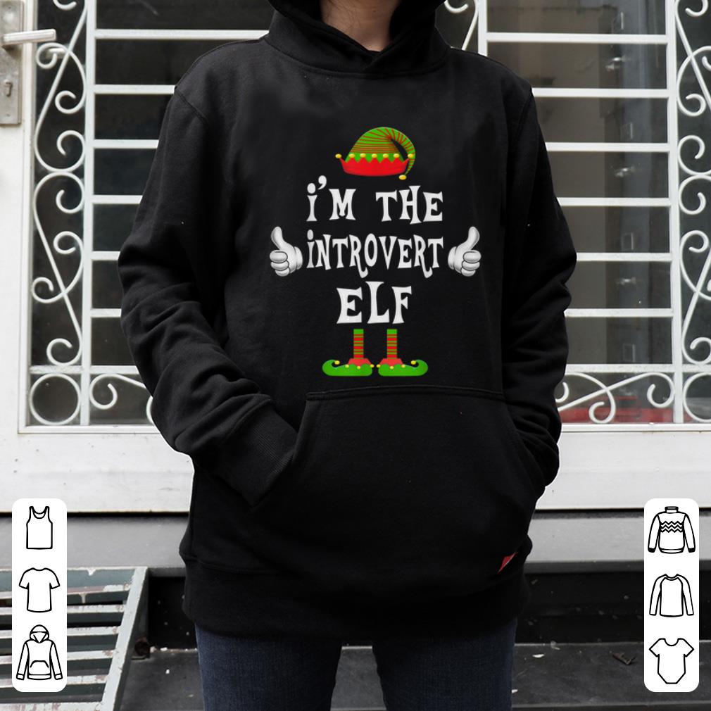Hot I'm The Introvert Elf Matching Family Funny Christmas Gift shirt