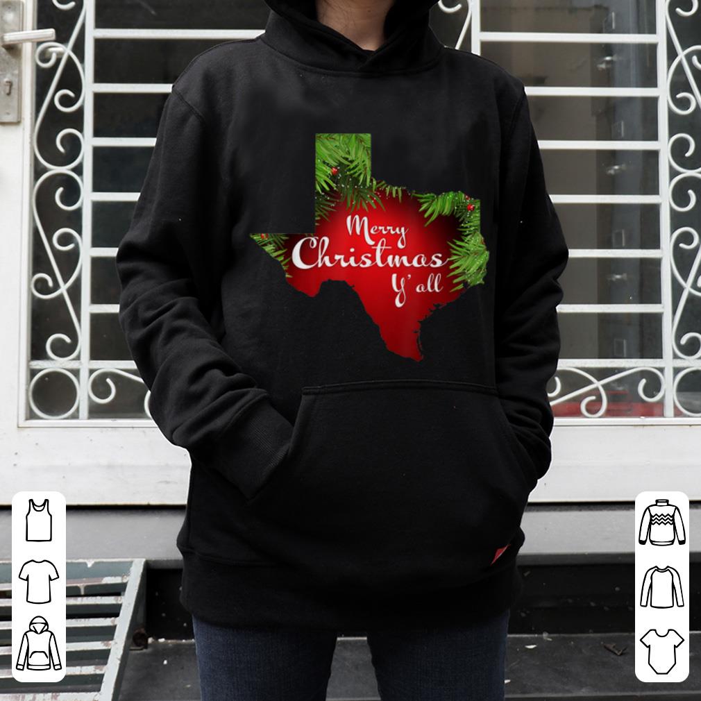 Hot Texas Christmas - Merry Christmas Y'all Xmas Pajama shirt