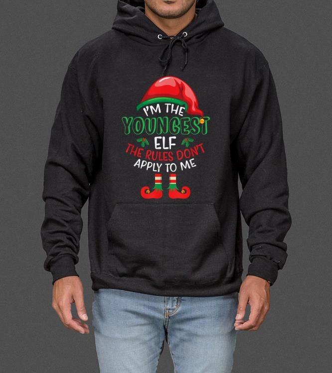 I'm The Youngest Elf The Rules Don't Apply To Me Funny X Mas sweater