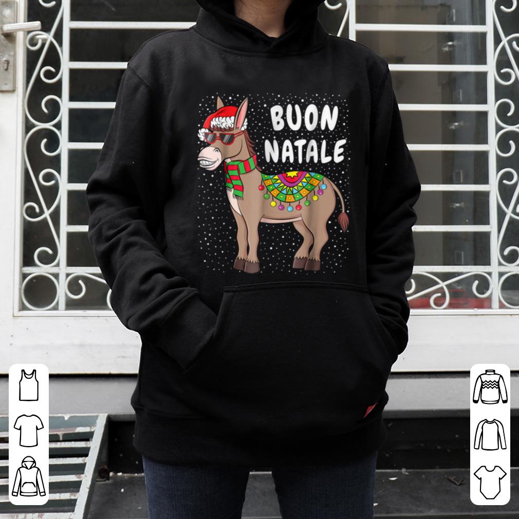 Nice Christmas Donkey Buon Natale American Italian Xmas shirt