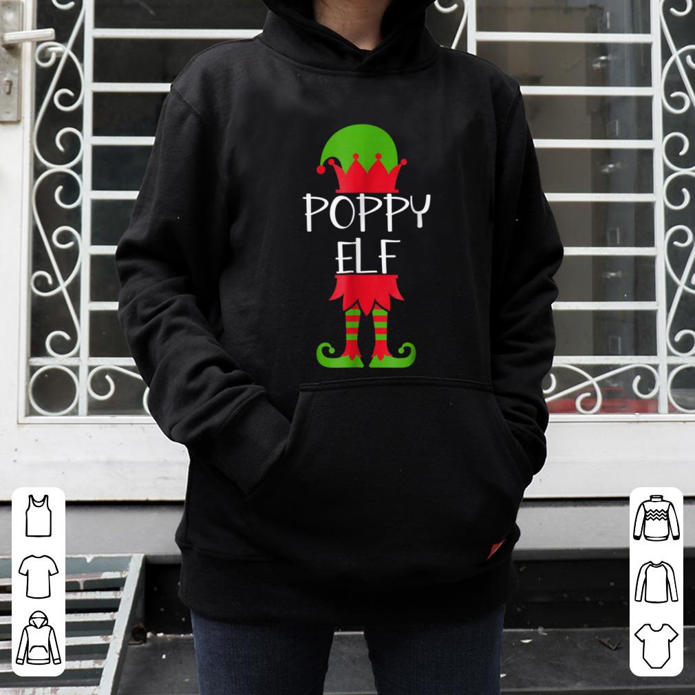 Nice Poppy Elf Matching Family Group Christmas Funny Tee shirt