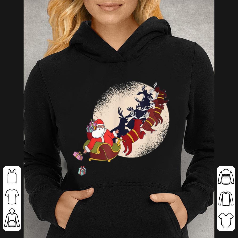 Nice Santa Riding Reindeers Funny Christmas Xmas Matching Family shirt