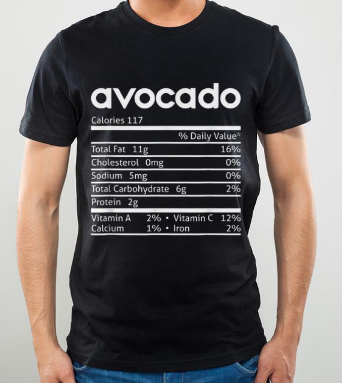 Official Avocado Nutrition Facts Funny Thanksgiving Christmas Costume shirt