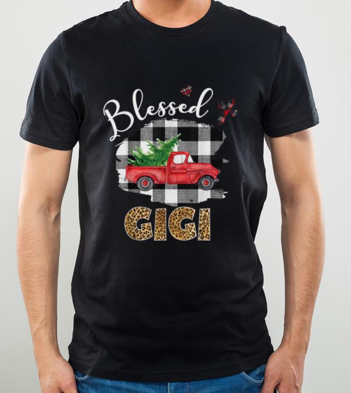Official Blessed Gigi Vintage Truck Buffalo Plaid Christmas Gift shirt
