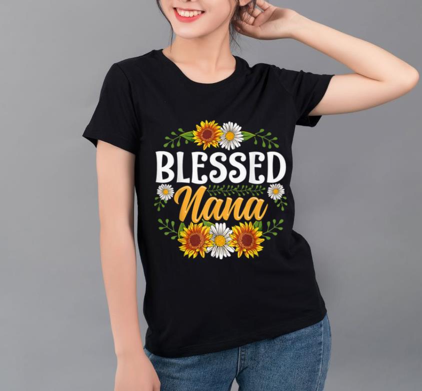 Official Blessed Nana Thanksgiving Christmas Cute Gift Floral shirt