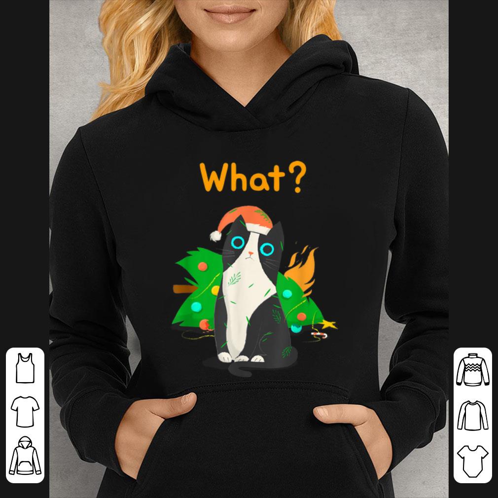 Official Christmas Tree Funny Cat Party Tee Men Women Kids T-Shirt B07ZSD8B6Y.png