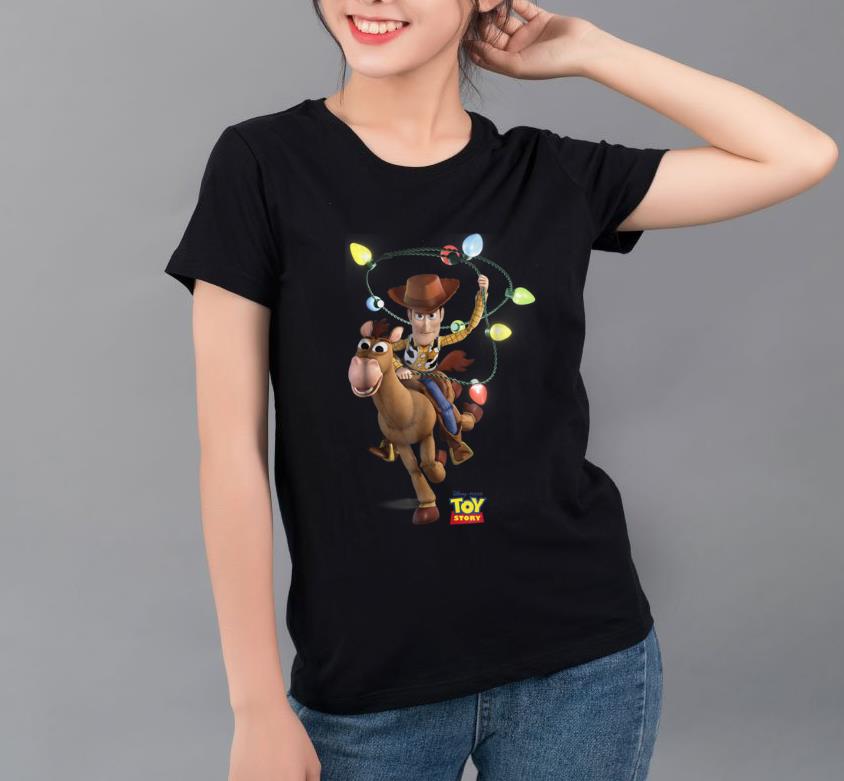 Official Disney Pixar Toy Story Woody Bullseye X-Mas Light shirt