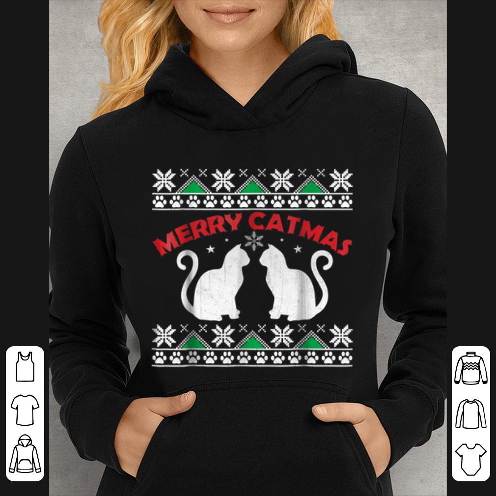 Official Funny Merry Catmas Ugly Christmas Sweater T-Shirt B07H1VTFDX.png