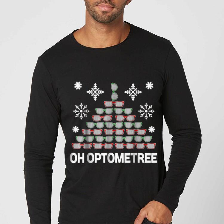 Official Funny Optometrist Christmas Tree Optometree Optician shirt
