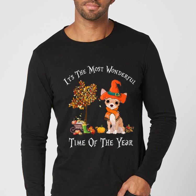 Official It's The Most Wonderful Time Of the Year chihuahua Fall Gift shirt