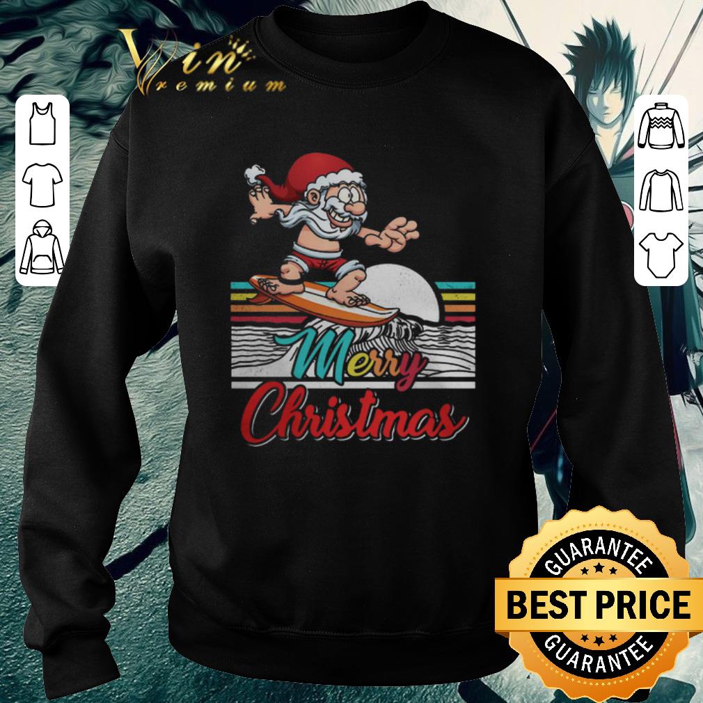 Official Surfing Santa Claus Hawaiian Merry Christmas shirt