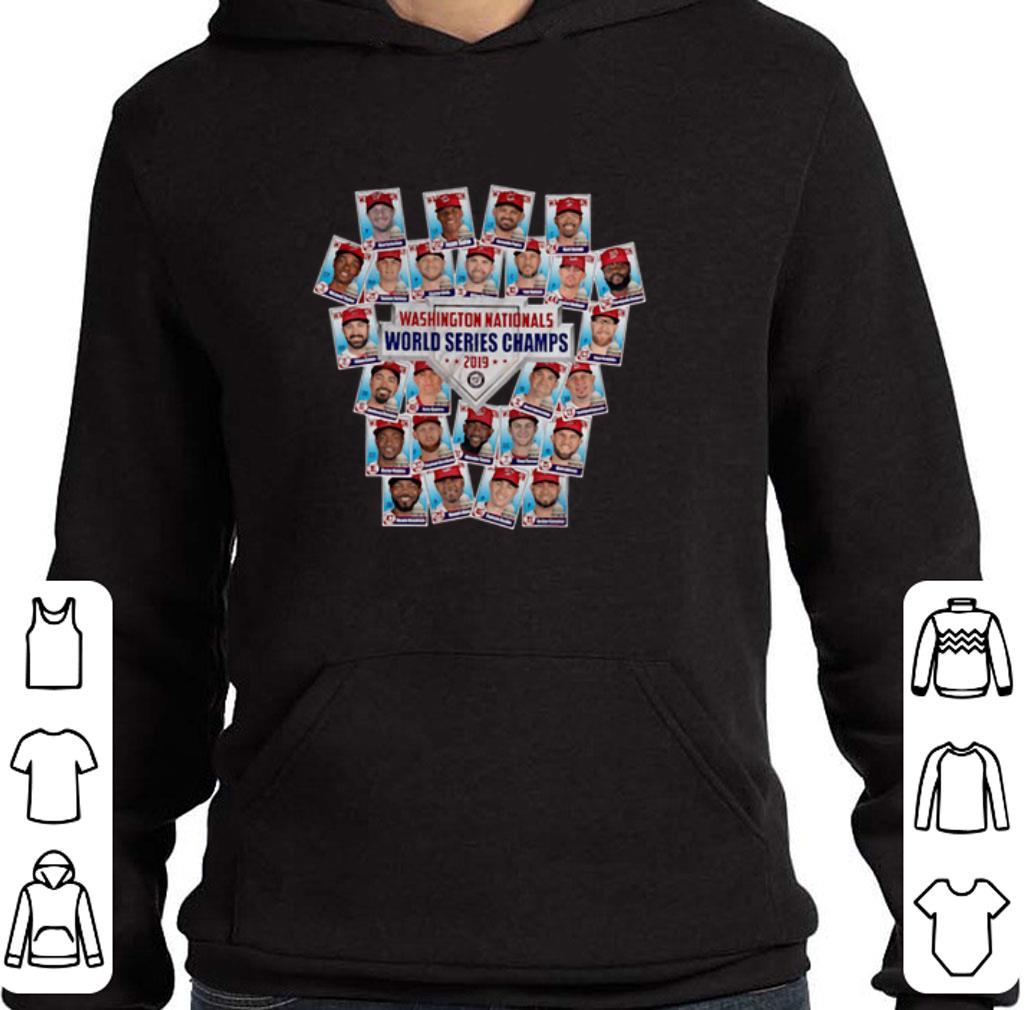 Official Washington Nationals champions 2019 players name card shirt