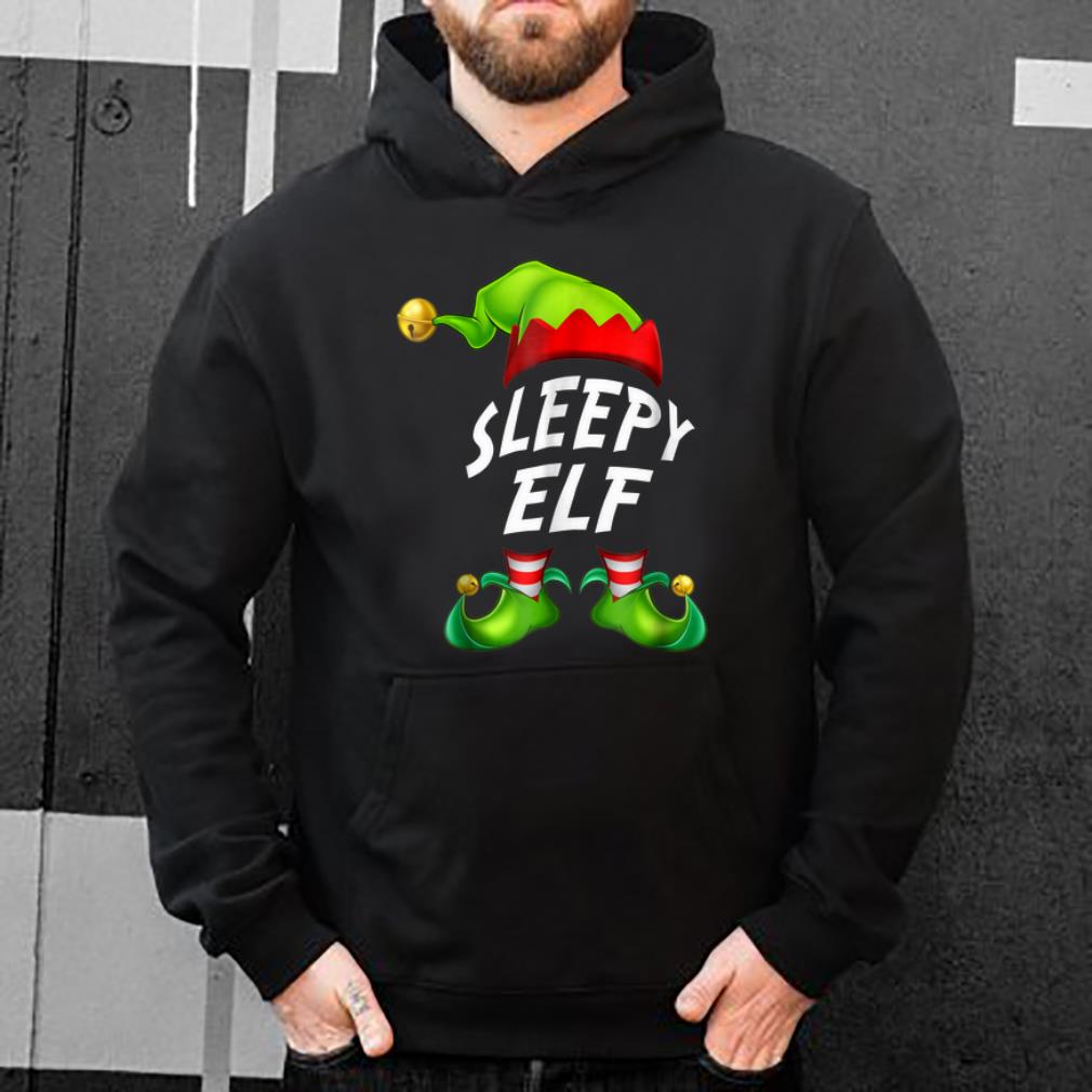 Original Christmas Funny Sleepy Elf Gift Family Matching Tee sweater