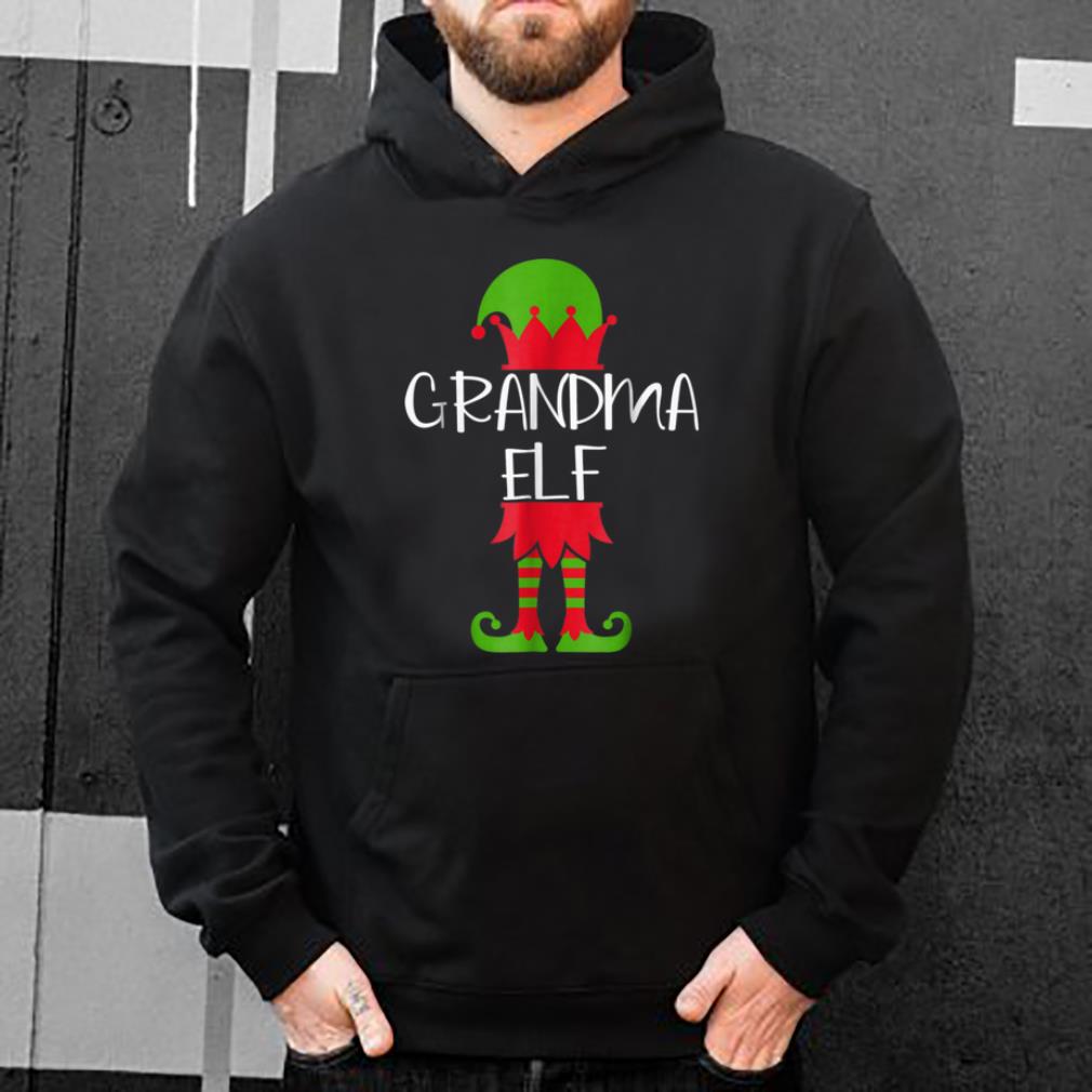 Original Grandma Elf Matching Family Group Christmas Funny Tee sweater