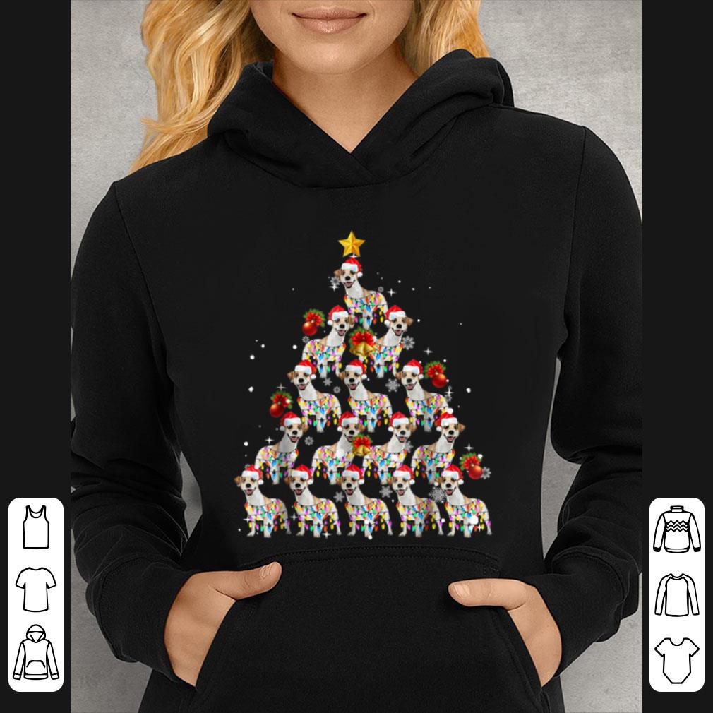 Original Jack Russell Dog Lights Lover Christmas Tree Gifts shirt