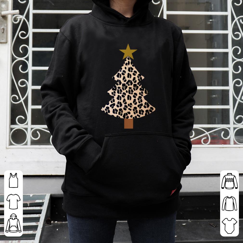 Original Leopard Tree Christmas Animal lovers xmas for men and women shirt