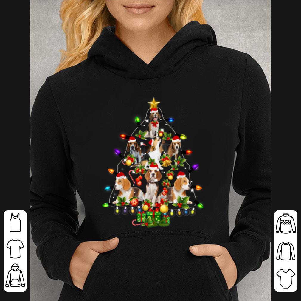 Premium Beagle Christmas Tree Santa Funny Dog Lover Gift shirt