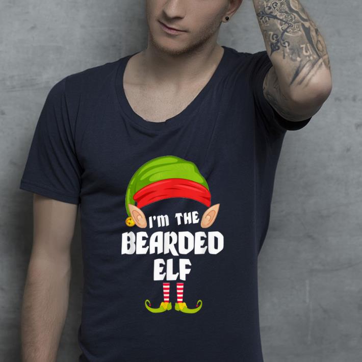 Premium Funny Bearded Elf Matching Family Group PJ Christmas shirt