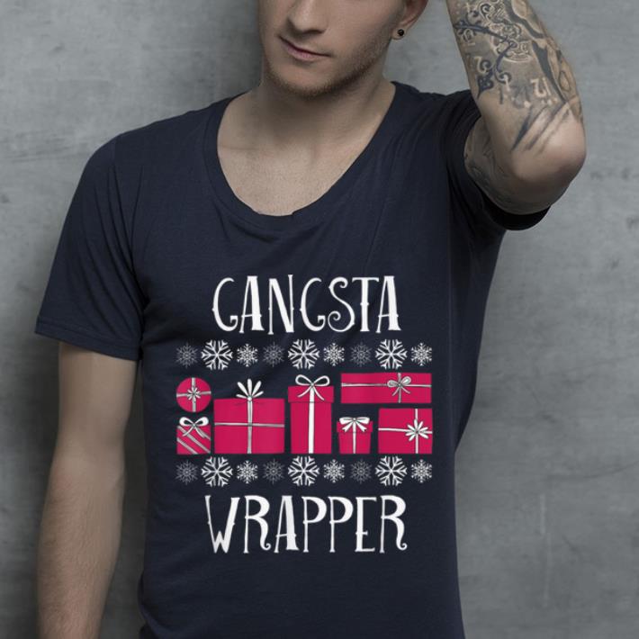 Premium Gangsta Wrapper Funny Christmas Party Gifts shirt