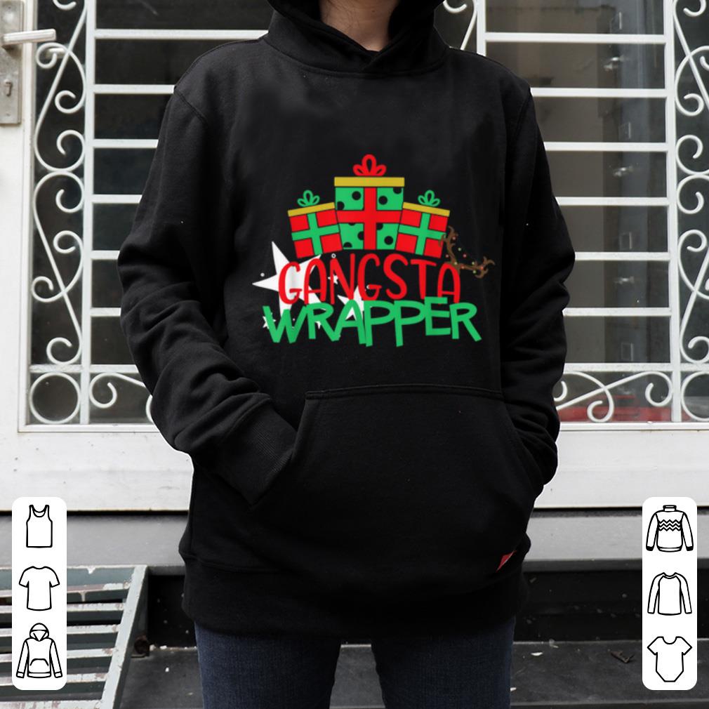 Premium Gangsta Wrapper christmas quotes sweater