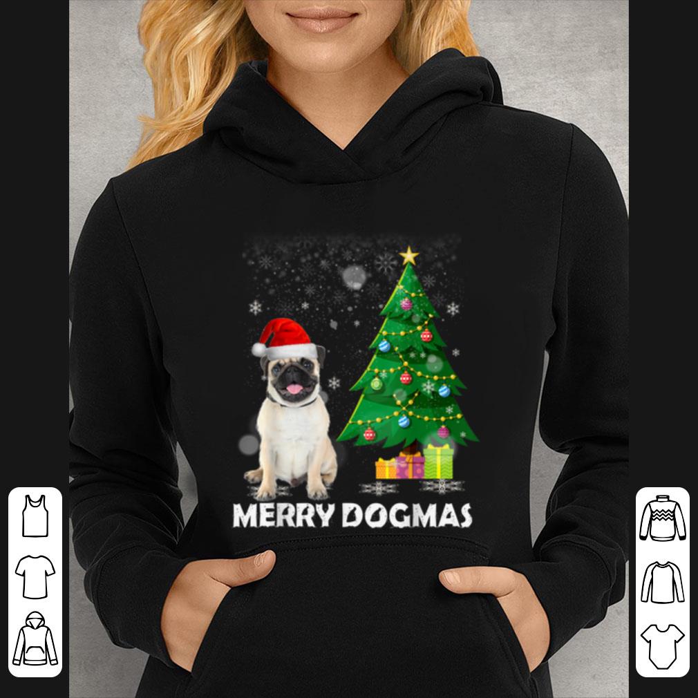 Premium Merry Dogmas Pug Christmas dog decor Xmas tree shirt