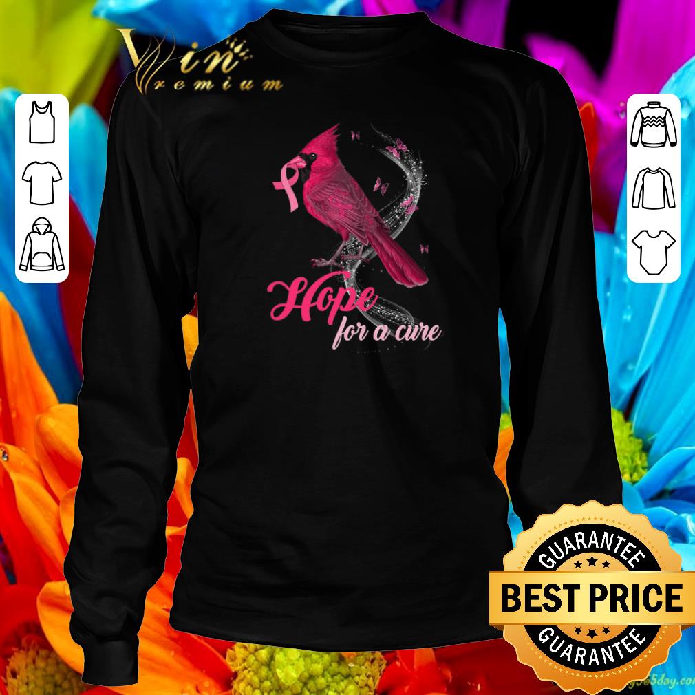 Pretty Breast Cancer Awareness Cardinal bird hope for a cure shirt 6 Pretty Breast Cancer Awareness Cardinal bird hope for a cure shirt