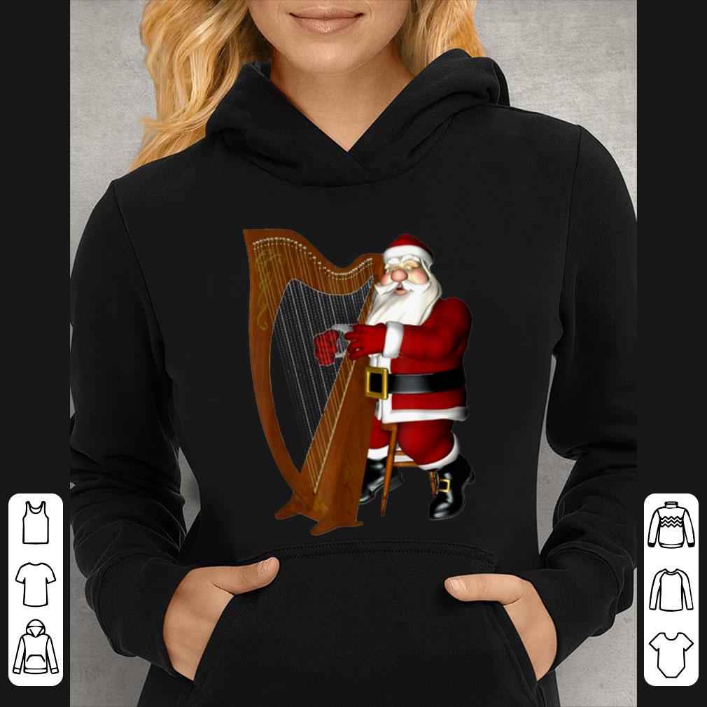 Pretty Harp Christmas Santa Merry Xmas gift shirt