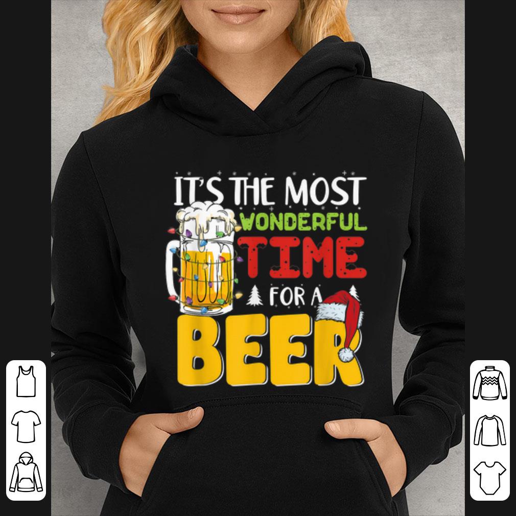 Pretty Mens It's The Most Wonderful Time For A Beer Drinking Christmas shirt