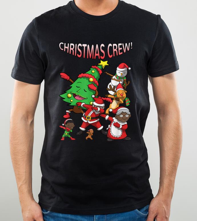 Top Black Santa Claus African American Christmas Crew Tee shirt