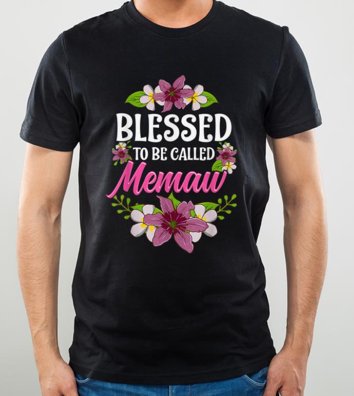 Top Blessed To Be Called Memaw Thanksgiving Christmas shirt