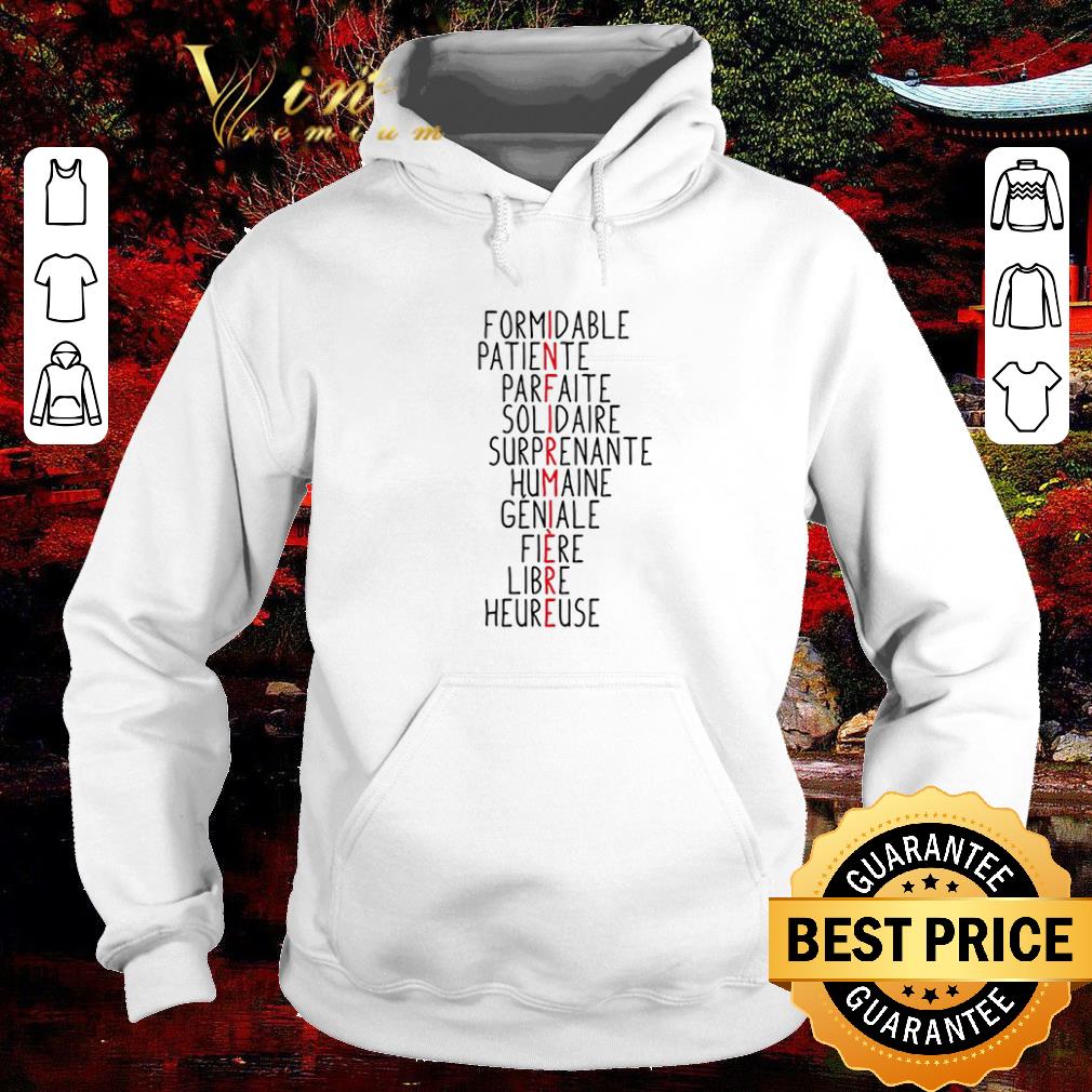 Top Infirmiere Formidable Patiente Parfaite Solidaire Surprenante shirt