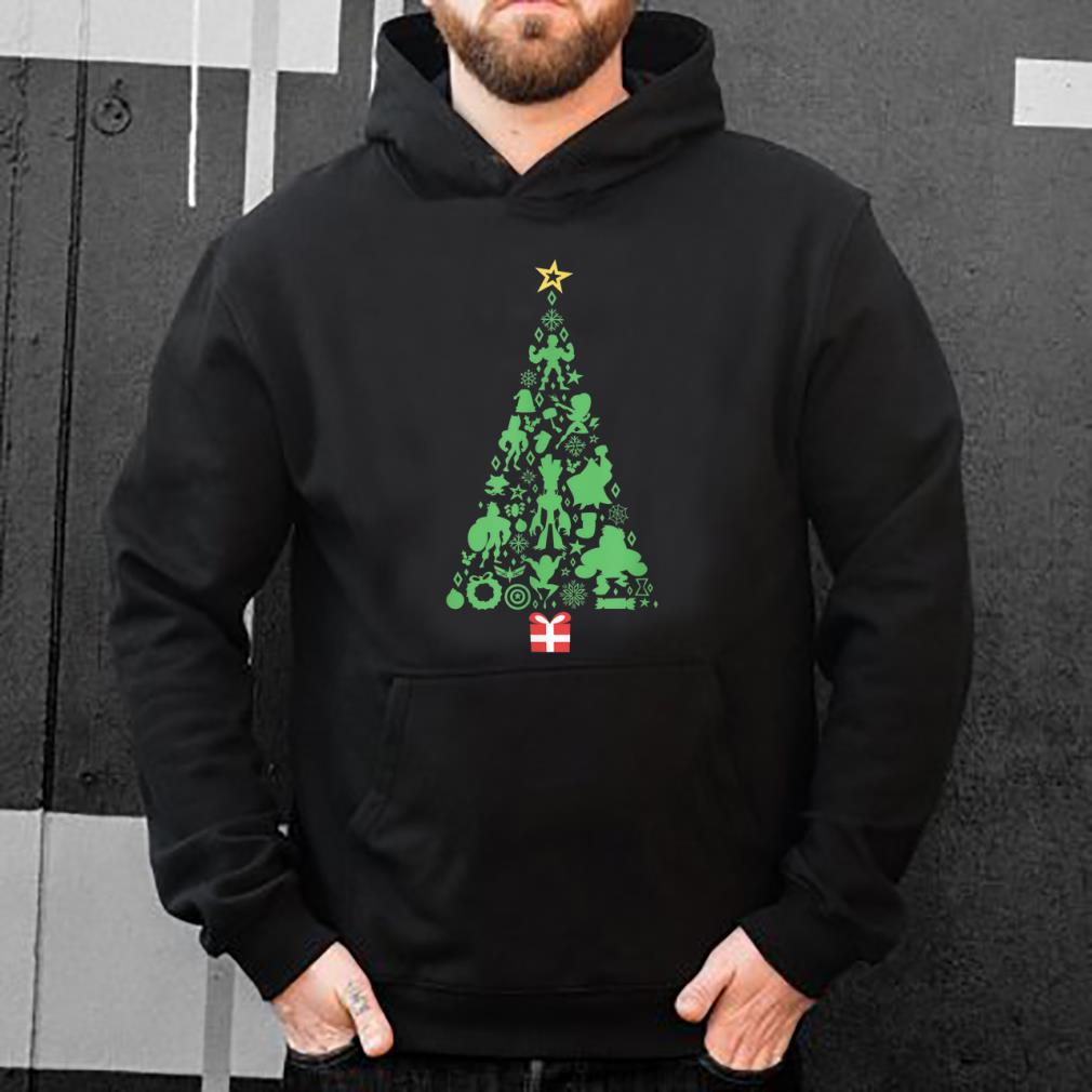 Top Marvel Super Heroes Christmas Tree Silhouettes shirt