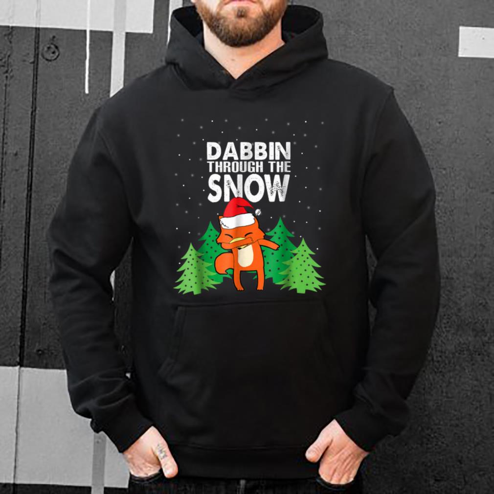 Top Ugly Christmas Fox Dabbing Through The Snow shirt